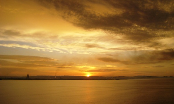 sunrise approaching Cartagena sunrise approaching Cartagena