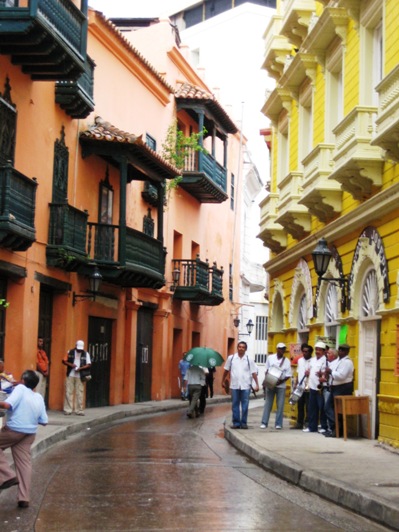 curved street w band playing curved street w band playing
