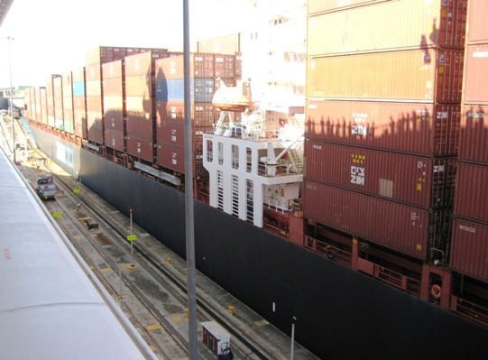 Zim Haifa in the Gatun Lock