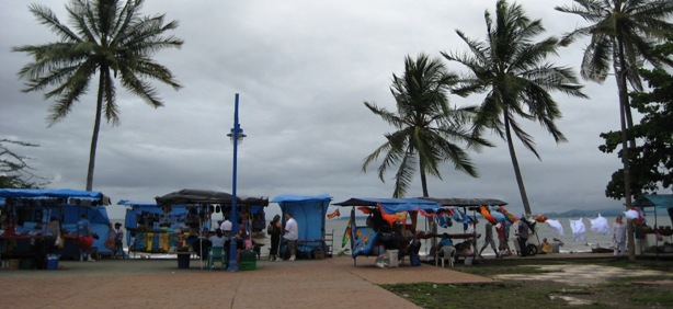 vendors along the beach walkway vendors along the beach walkway