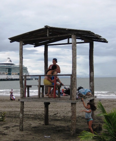 family in the beach structure family in the beach structure