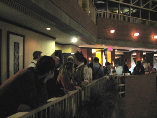 Arisia - a corridor overlooking the hotel lobby